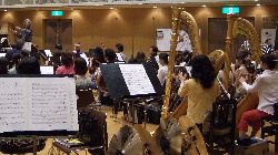 2台のハープが重要な役割を