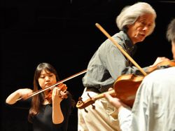 ヴァイオリン小林美樹さんとのリハーサル