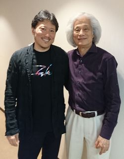 指揮者の岩村力さんがいらっしゃり、バランスの確認等々で大変助けてくださいました