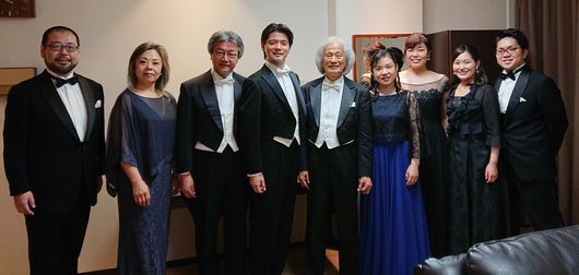 終演後、ソリストの皆様と
