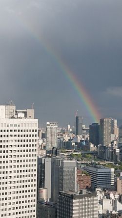 大阪で見た虹      
            